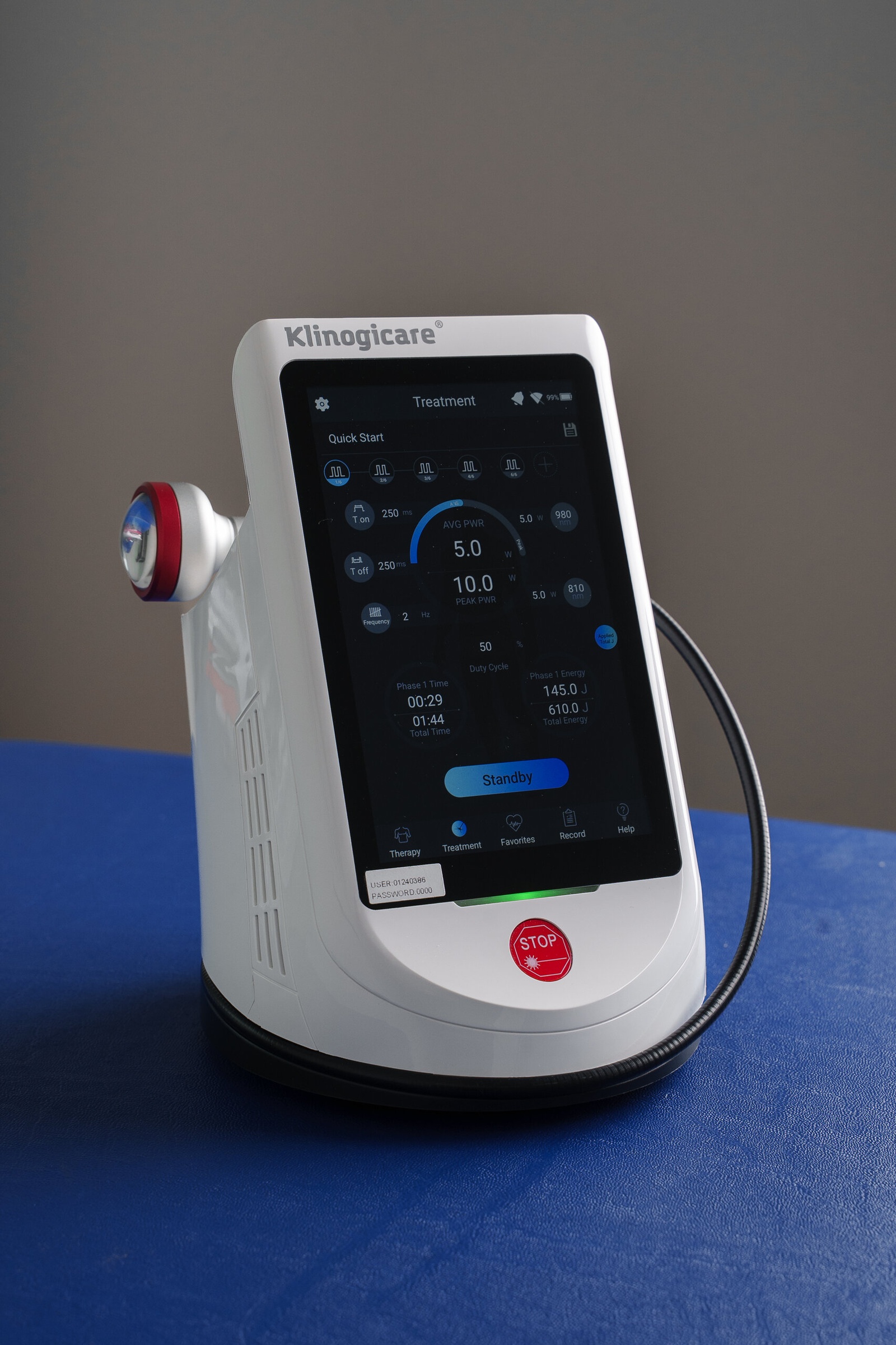 Trattamento riabilitativo con Beam Ultra Power Physio Laser 30W
