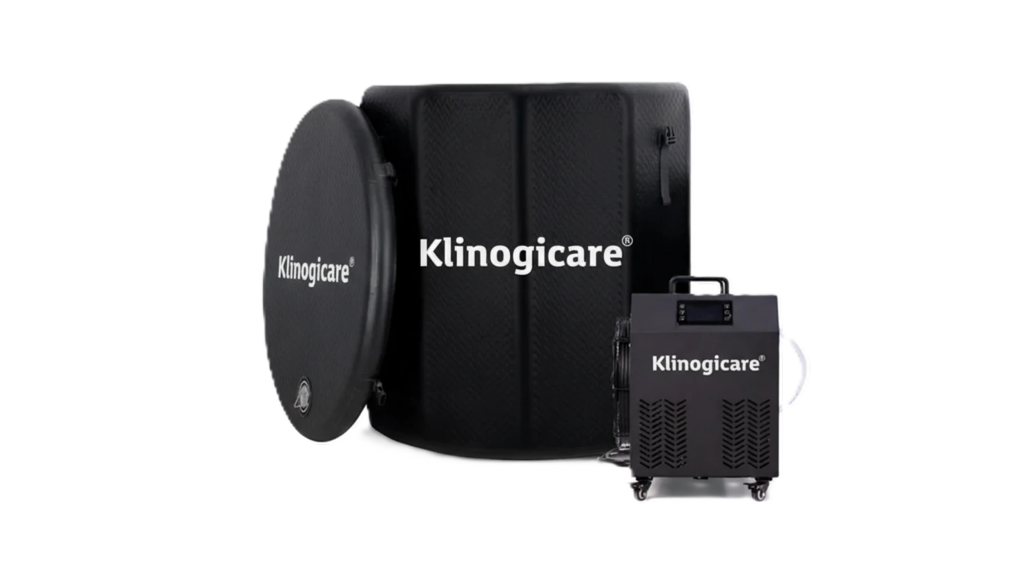 Vasca verticale Klinogicare&reg; Ice Bath con chiller per uso interno o esterno